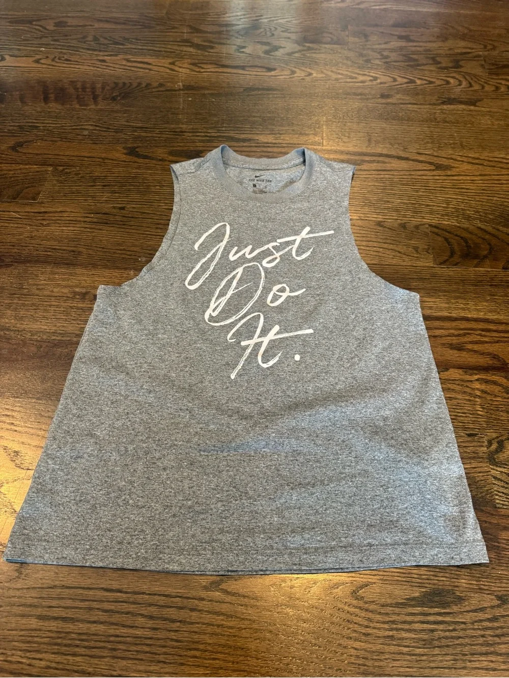 Nike Women’s Gray Sleeveless 'Just Do It.' Script Tank